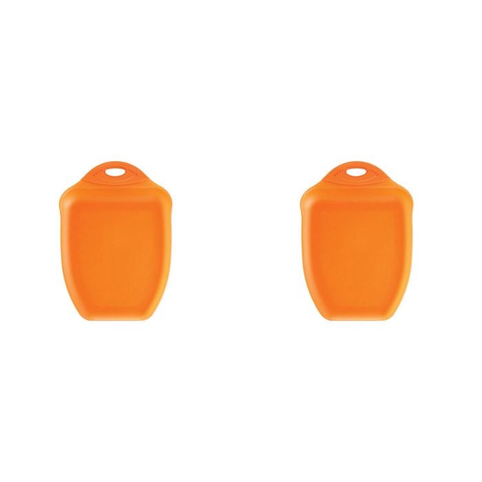 2PK Dexas 33cm Chop & Scoop Silicone Chopping Board Medium - Orange