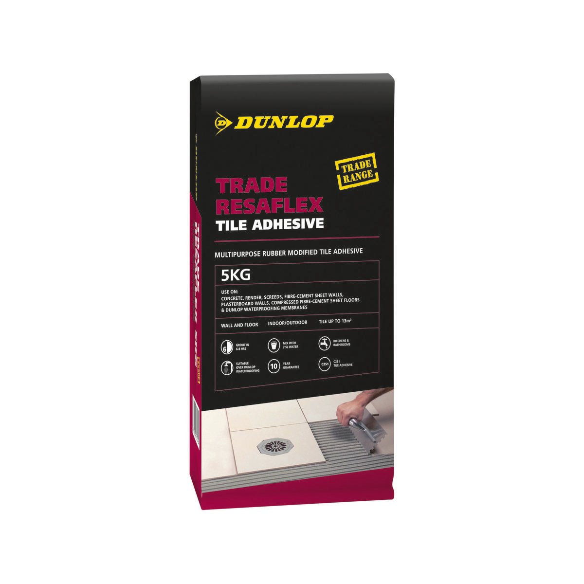 Dunlop 5kg Trade Resaflex Tile Adhesive Bunnings Australia