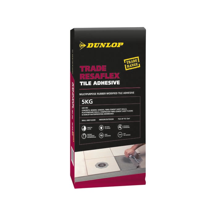 Dunlop 5kg Trade Resaflex Tile Adhesive