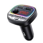 C21 C20 Bluetooth 5.0 FM Transmitter Radio Car Kit Wireless Dual USB Charger MP3 Player Stereo