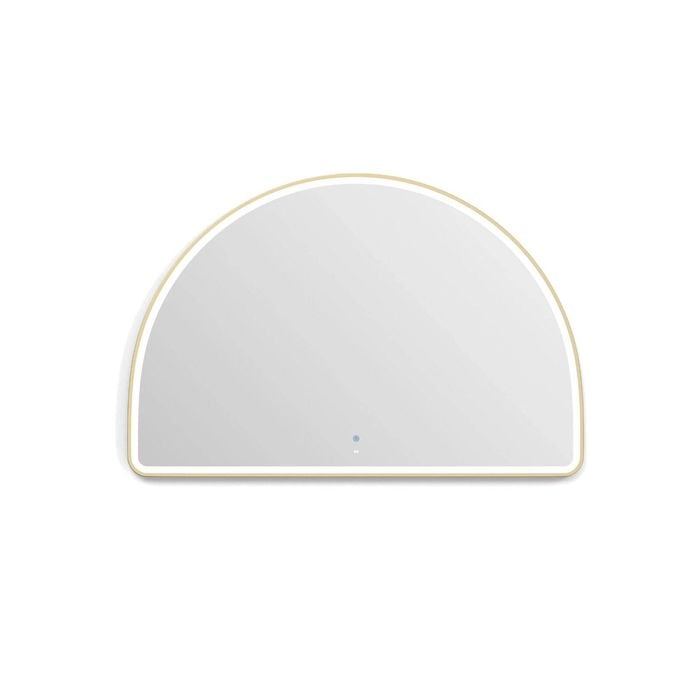 Attica Arched 1500 x 1000mm Brushed Gold LED Mirror