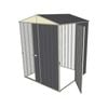 Build-a-Shed 1.5 x 1.5 x 2.3m Single Sliding Door Gable Shed with Single Hinged Side Door - Grey