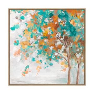 Artey | Autumn Mood - Framed Canvas - Natural Frame - 120 x 120cm