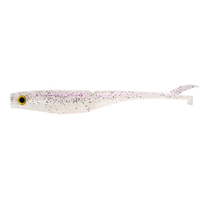 Daiwa BaitJunkie 3.95" Flick Soft Plastic Fishing Lure White Magic