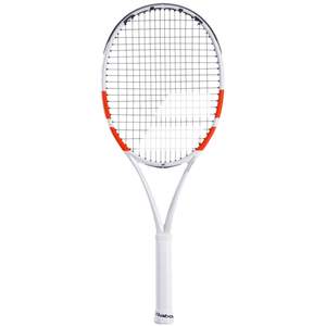 Babolat Pure Strike Lite Strung Tennis Racquet in White/Red (Fully Strung)