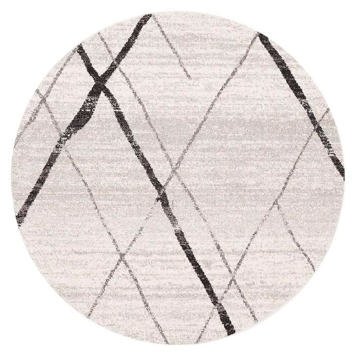 The Rug Connection Jaya 452 Silver 240x240cm - Large Round Pet Friendly Indoor Rug