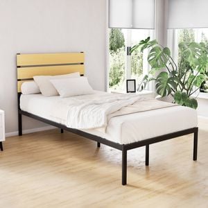 Artiss Metal Bed Frame Black King Single Paula