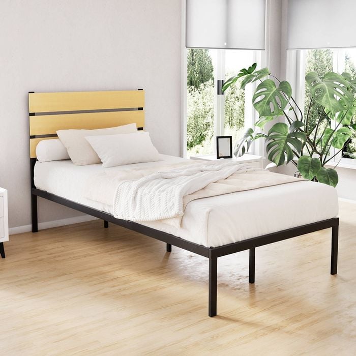 Artiss Metal Bed Frame Black King Single Paula