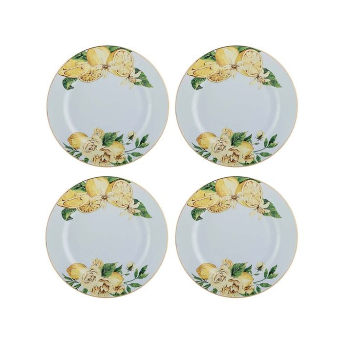 Ashdene Citrus Blooms Set Of 4 Side Plates