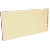ProtectorAl 1001 - 2000 x 300 - 1000mm Primrose Horizontal 5mm Overlap Aluminium Welded Louver Panel