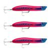 3x Rapala 10cm MaxRap Walk'n Roll Topwater Bait Fish Lures - Pink Boomerang