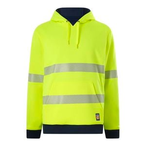 Citeco Yellow/Black Hi-Vis Reversible Taped Hoodie - Size L