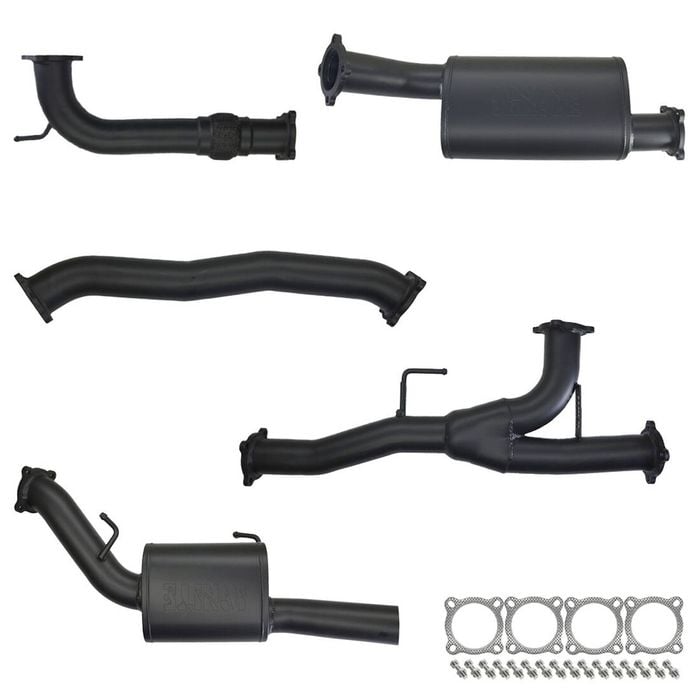 Ignite Exhausts Cat Back For Nissan Y62 Patrol 5.6l V8 3 Inch With Mid Section Muffler 409 Stainless Steel