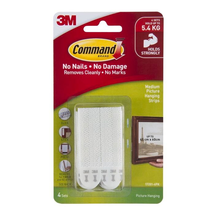 Command Medium Picture Hanging Strips Bunnings New Zealand