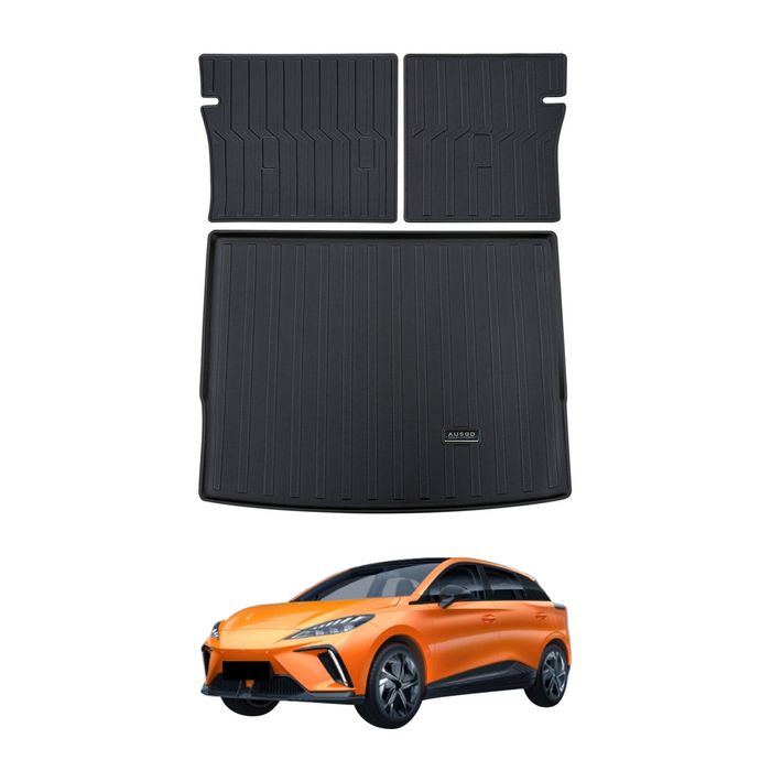 AUSGO Boot Liner Back Seat Protector Set for MG MG4 2023-Onwards Cargo Mat Kick Mats