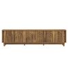 Cosmoliving Arch Ribbed TV Unit with Sliding Doors 160CM Entertainment Cabinet