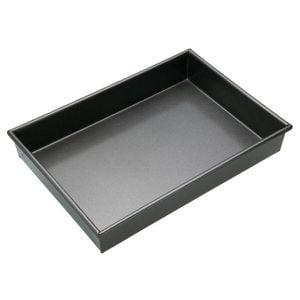 Mastercraft 35x24cm Heavy Base Non-Stick Rectangular Deep Cake Pan - Black