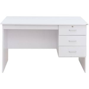 Redfern 1200mm Study Desk with 3 Drawers - White