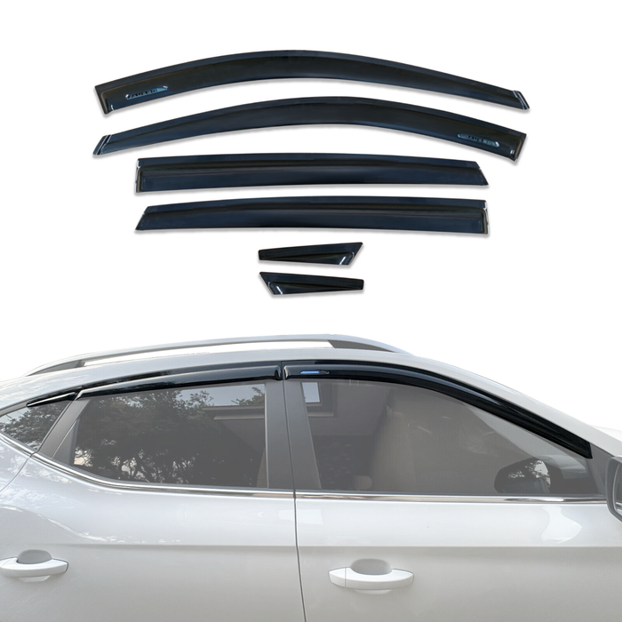 AUSGO Luxury Weather Shields for MG ZS / ZS EV 2018-2024 Weathershields Window Visors Wind Deflectors