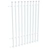 ProtectorAl 0350-1200W x 1500H Pearl White Aluminium Radiator Pool Fence Panel with mid rail
