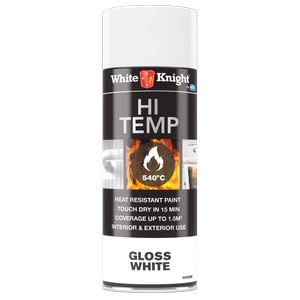 White Knight 300g Hi Temp Gloss White Spray Paint