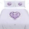 Anne Stokes White Unicorn Quilt Cover Set Double