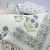 3pc Lvd Wild Flower Botanic Bedspread Quilt Set W/ Pillow Shams King/super King