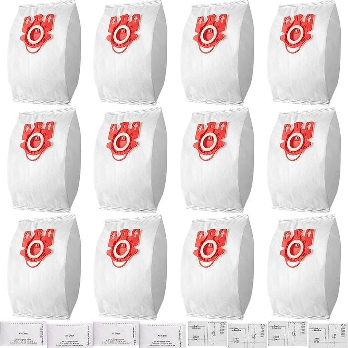 Fohoa 12 Pack Compatible Miele Airclean 3d Fjm Vacuum Cleaner Bags - Part # 10123220