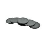 Argon Tableware Round Natural Slate Drinks Coasters - 10cm - Set Of 6
