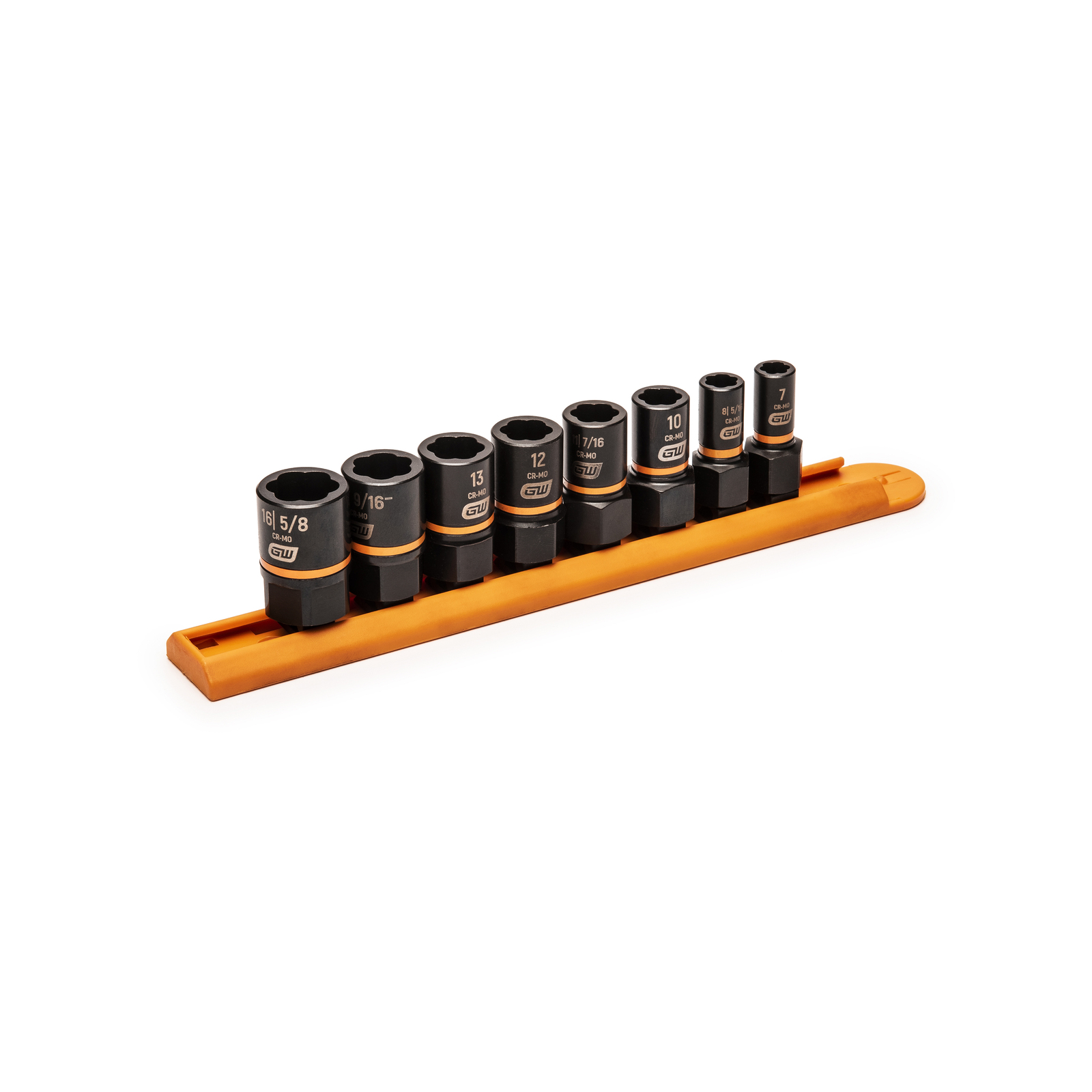 GEARWRENCH 8 Piece 1/4" and 3/8" Drive Bolt Biter Impact Extraction Socket Set product image