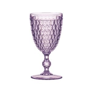 Tate Geometric 350ml Acrylic Wine Glass Drinking Cup - Lilac