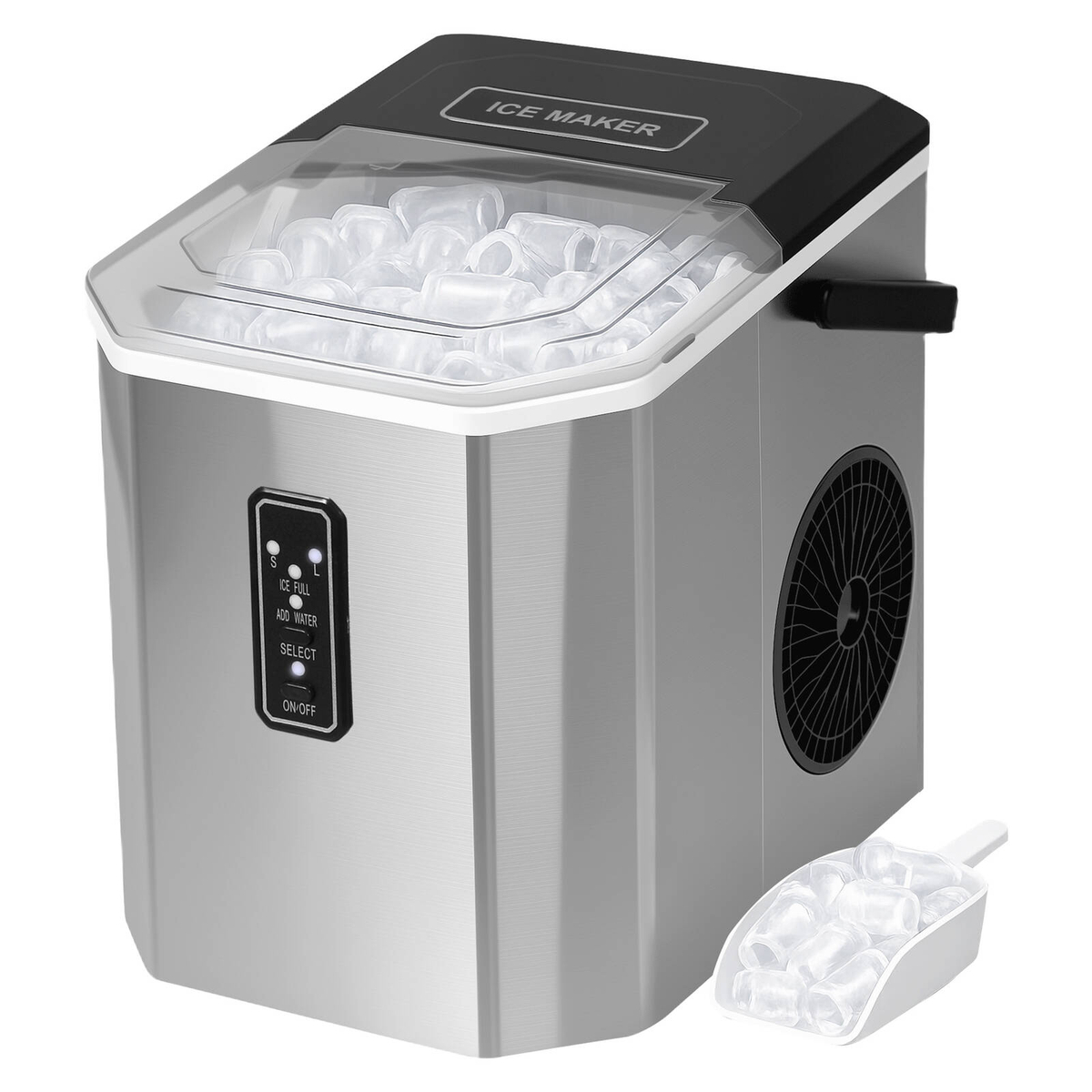 Spector Portable Ice Maker Machine with Self-Cleaning For Home Bar ...