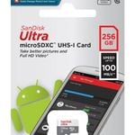 Micro SD Card SanDisk 256GB SDXC Class 10 Mobile Smart Phone Memory SDSQUNR-256G