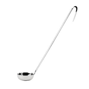 Vogue Flat Bottom Ladle Stainless Steel Pizza Sauce Spreader 56ml 312x64mm Commercial Kitchen Utensil