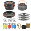 NNEOBA Pot Kettle Camping Cookware Set Grey