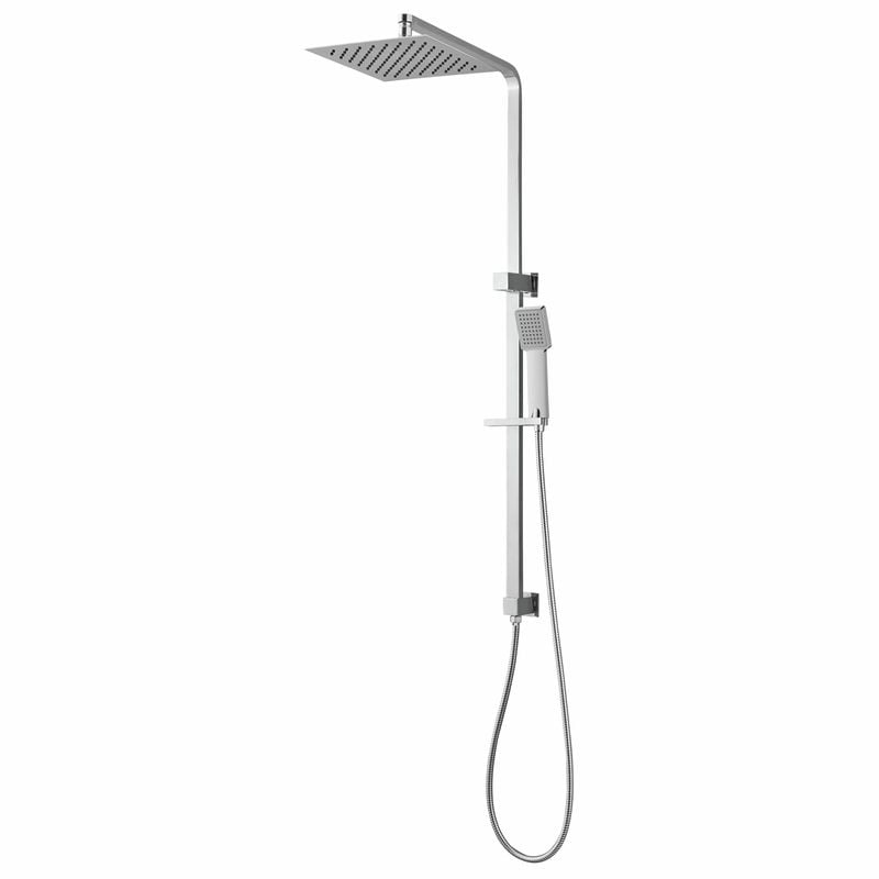 Rococo WELS 3 Star 9L/min Chrome Exposed Shower On Rail With Hand Set