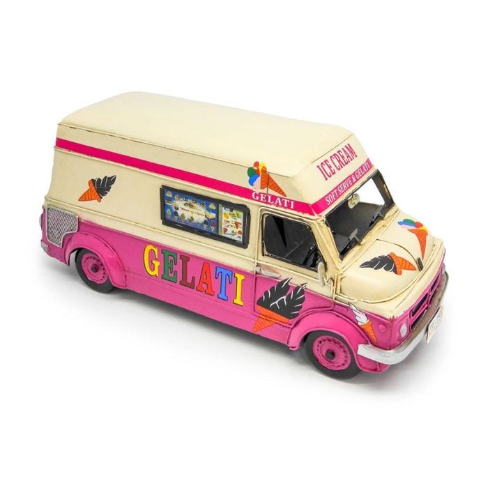 Boyle Metal Ornament Home Decor Collectible Ice Cream Truck Without Music 32cm