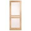 Corinthian Moda Translucent Glass White Oak Internal Door AMODG9 - 820mm x 2040mm x 35mm