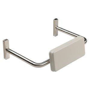 Metlam Australia Satin Stainless Steel Straight Rail with Padded Backrest