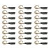 3x 8PK 2.5In Rapala Crush City Soft Plastic Curly Tail Lures - Black Nightmare