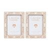 2pk Lvd 5x7 Inch Ishla Luxe Table/wall Decor Picture/photo Frame 21.5x16.5x2cm