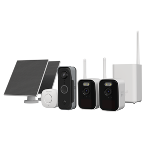 MaxRanger4K Mini Security System with MaxRanger4K Video Doorbell and Solar Panels Expansion Kit