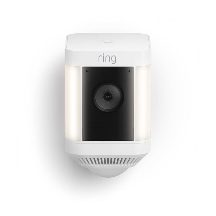 Ring White Spotlight Cam Plus Battery