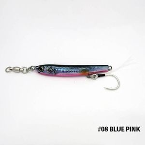 Little Jack Metal Adict Type 07 Fishing Jig 40g 08 Blue Pink