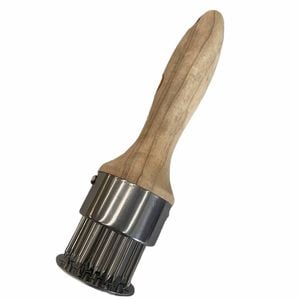 Wooden Handle Meat Tenderiser Stainless Steel Needle Hole Puncher Kitchen Tenderizer