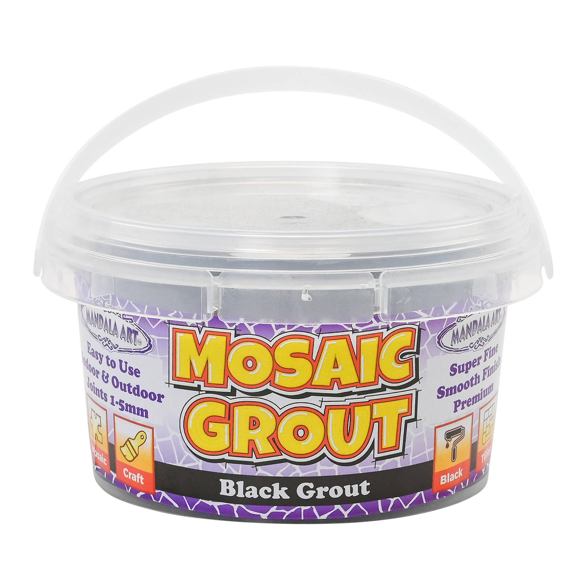 Mandala Art 500g Black Super Fine Mosaic Grout - Bunnings Australia