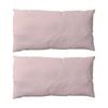 2PK The Lighthouse Washed Cotton King Pillowcase With Double Stitch Pink