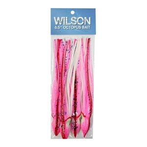 Wilson 6.5" Vinyl Octopus Squid Tail - Pink/White