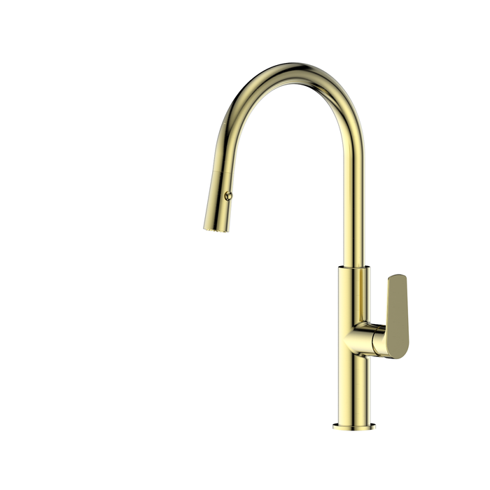Greens Australia Scandi Pull-Down Sink Mixer Brushed Brass