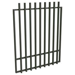 ProtectorAl 800 - 1200 x 1500mm Woodland Grey Aluminium Batten Pool Gate